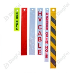 Reflective Streamers / Droppers - Double Sides Mining Area Zone Reflective PVC Mining Dropper Streamers Tags